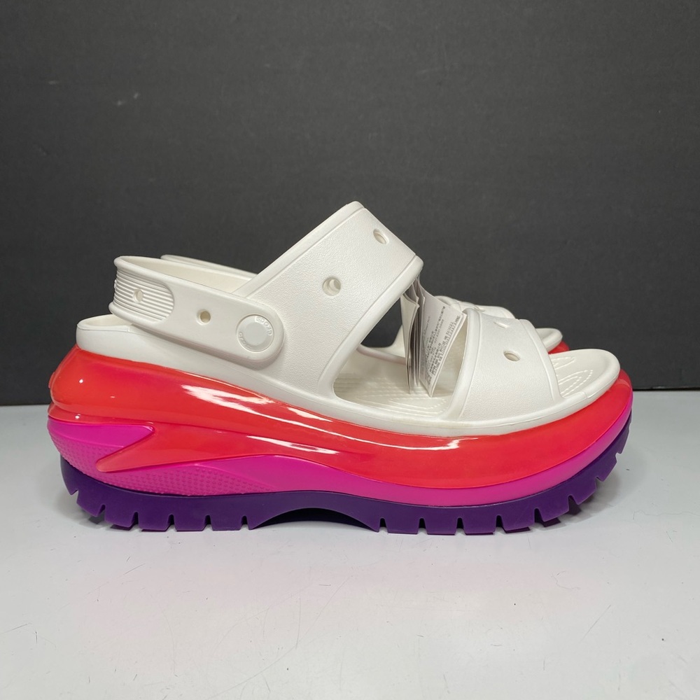 Crocs Classic Mega Crush Sandal Unisex Thick Soled Sandals W 10 M 8 NWT NEW** - Picture 3 of 10